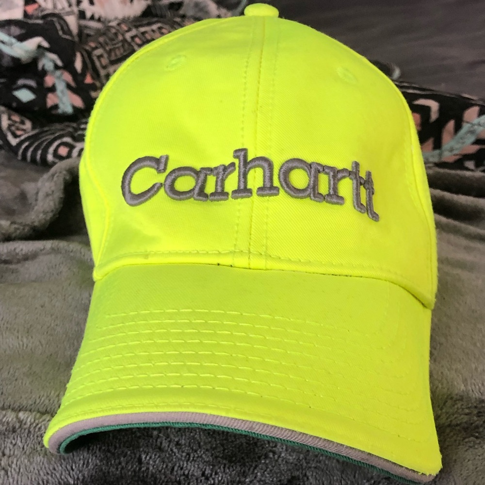 Neon Carhartt hat